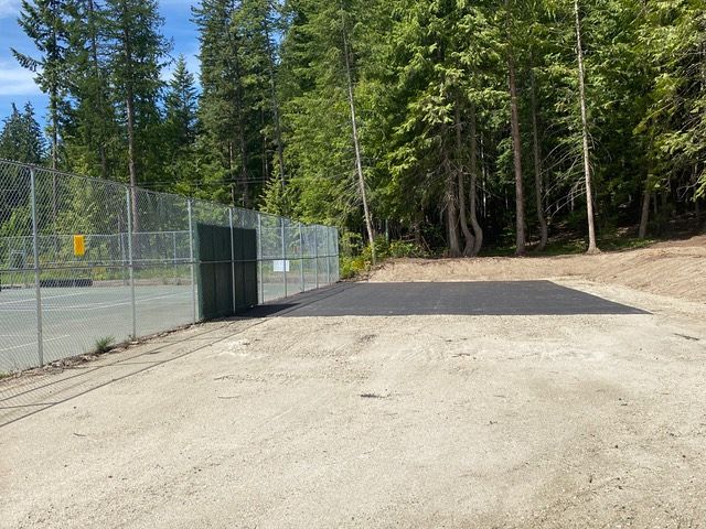 Asphalt pad is down! Asphalt pad is down!